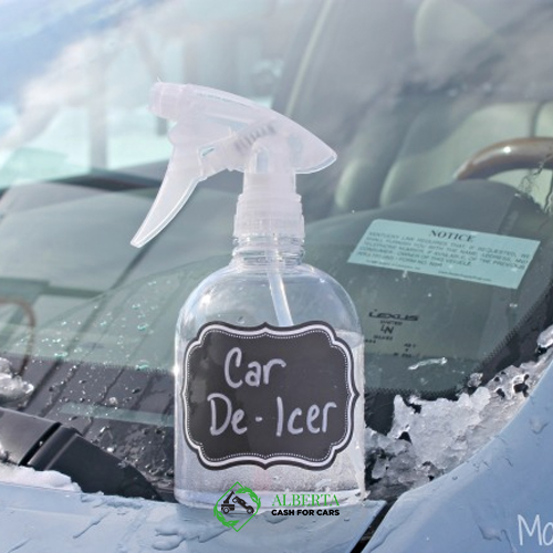 Make deice windshield spray