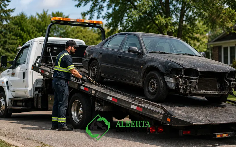 Tow truck in Alberta