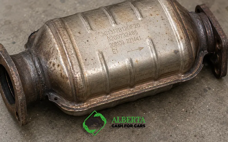 A used catalytic converter