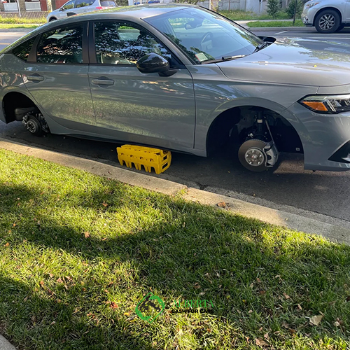 tow a car without wheels
