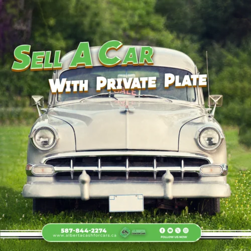 Selling Car with Private Plate