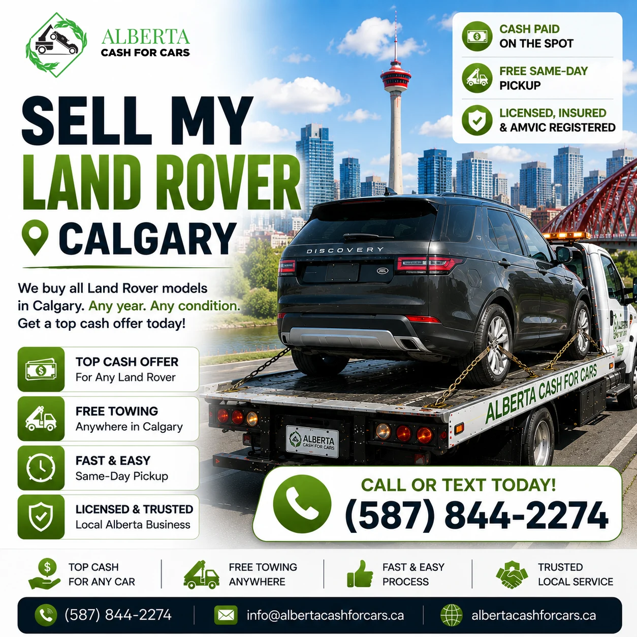 Sell My Land Rover Calgary : Off-Road or Not, Cash Same Day