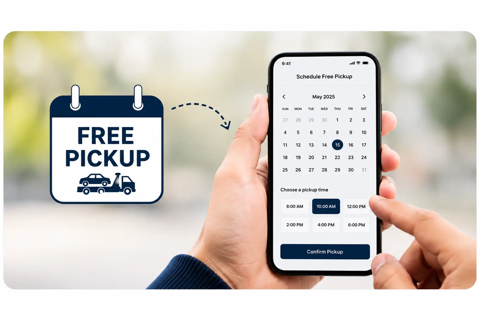 Free tow truck pickup in Calgary