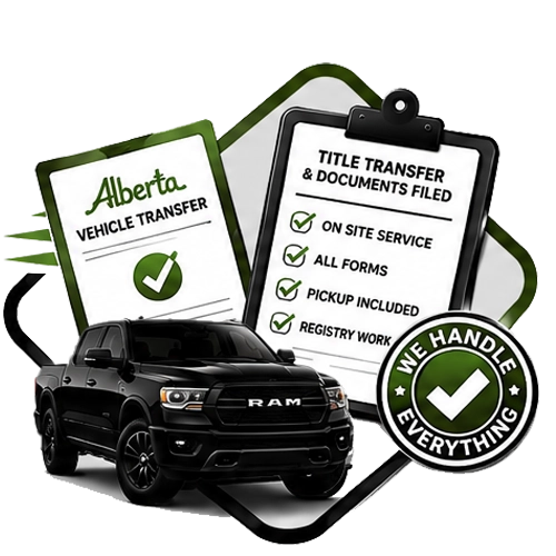 We handle all RAM title transfer paperwork Calgary