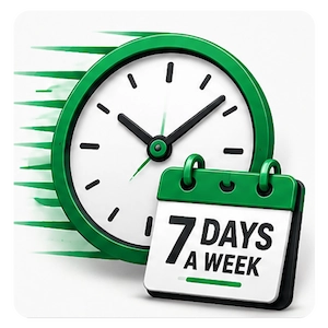Same-Day Service, 7 Days a Week