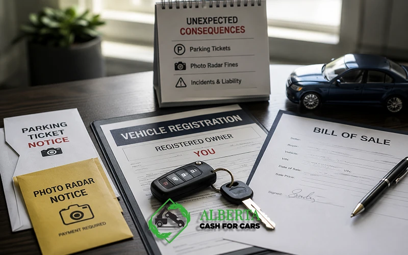 car registration after selling