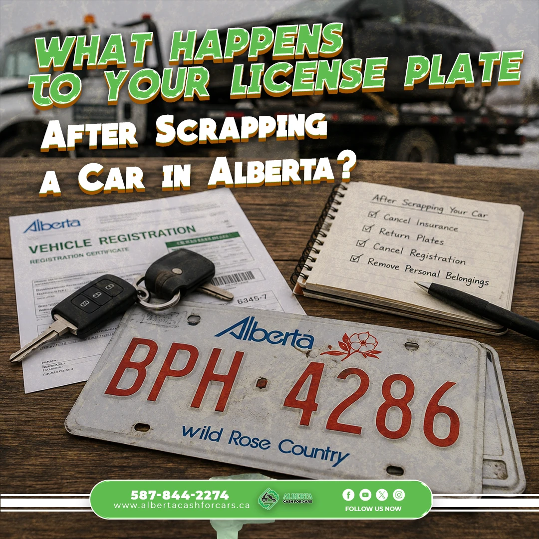 License Plate After Scrapping a Car