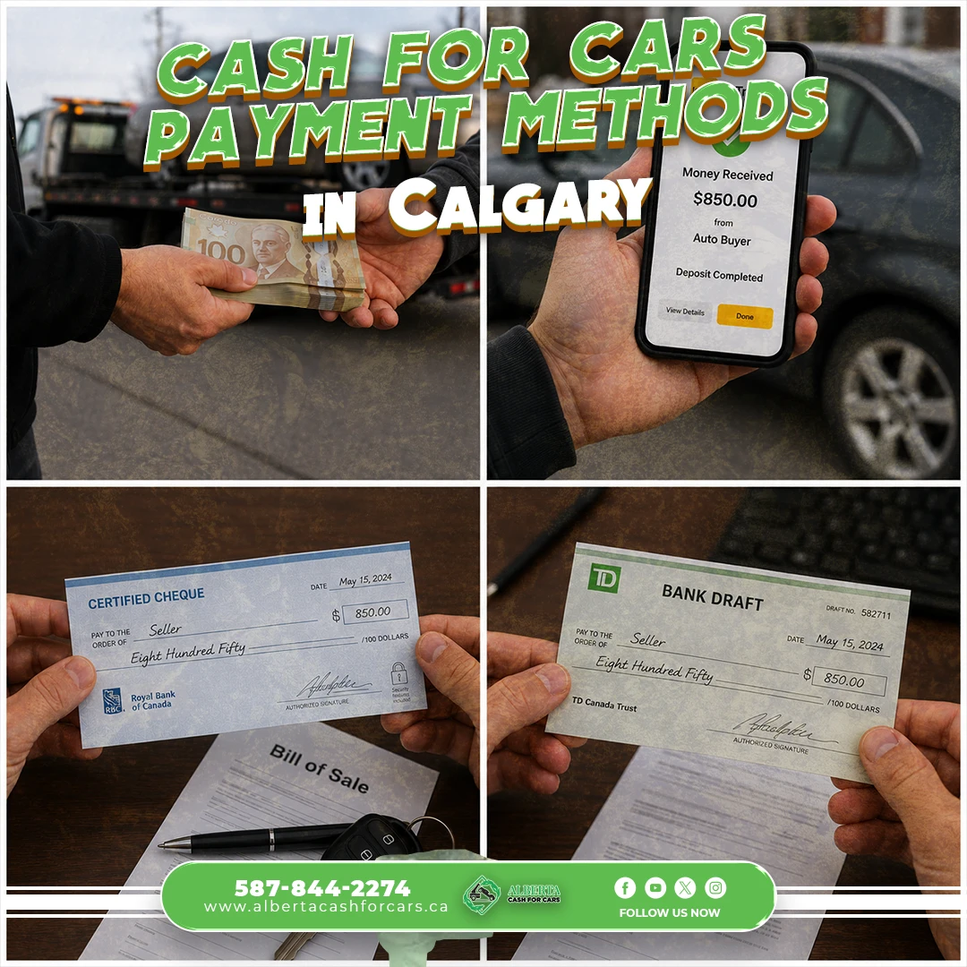 Cash for Cars Payment Methods