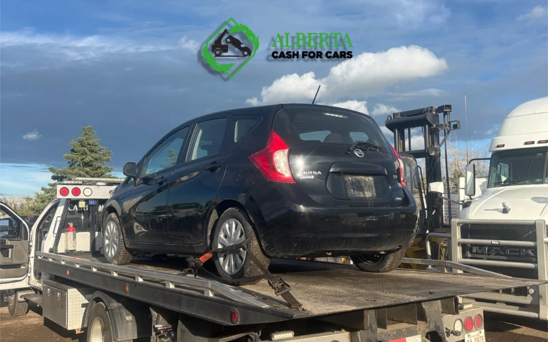 A Car on a Flatbed